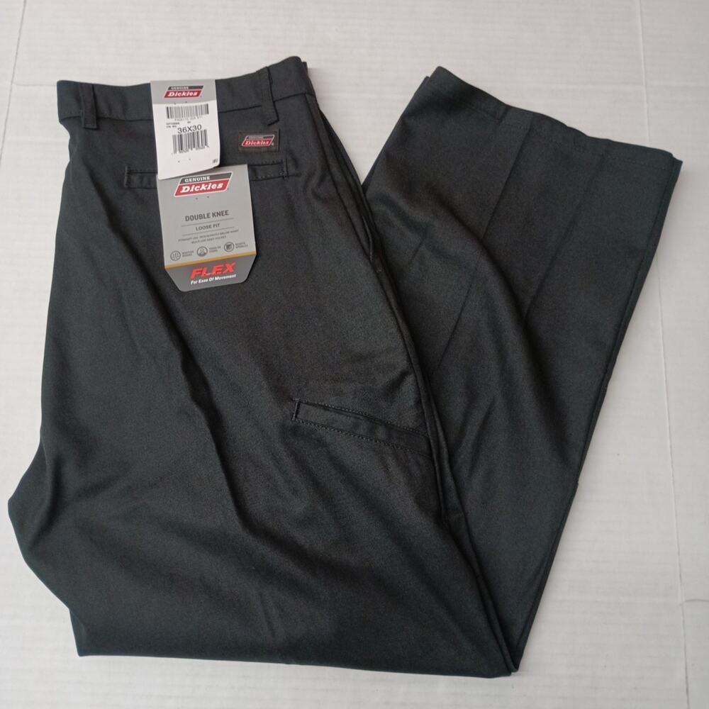 Dickies‎ Loose Fit Double Knee Work Pants Men's 36x30 Black